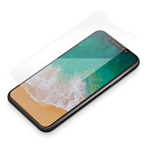 メール便送料無料 PGA iPhone11Pro iPhoneXs X （5.8インチ) 液晶保護ガラス 平面保護 スーパークリア 2枚組 PG-17XGL02_画像2