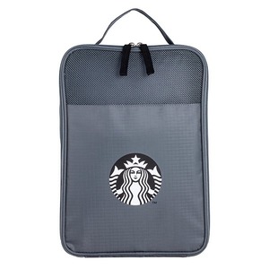 [ Taiwan start ba] travel pouch Logo siren gray shoes case shoes bag multi pouch travel storage Starbucks 