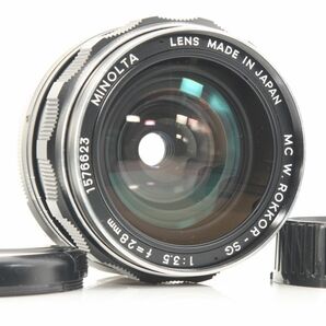 整備品　 ミノルタ MINOLTA MC W.ROKKOR-SG 28mm f3.5 単焦点オールドレンズ　広角レンズ