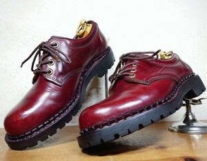 【美品/クロムエクセル】日本製 安藤製靴 FUNCTION PULSE OR2 プレーントゥ Mens 24cm バーガンディー 赤茶/redwing danner