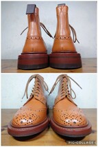 【1度使用程度/極美品】英国製 Tricker's/トリッカーズ STOW カントリー ブーツ UK61/2 Fit.5 25-25.5cm相応 茶/モールトン クロケット_画像6