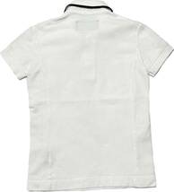 定価2.8万 AKM HEAVY KANOKO LINE S/S POLO SHIRT サイズS ホワイト 鹿の子ラインポロシャツ wjk 1piu ジュンハシモト_画像2