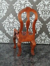 3r89 b ドールハウス 家具 ミニチュア 木製 猫脚 猫足 椅子 チェア オビツ11 プチブライス サイズ_画像3
