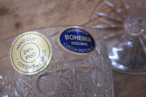即決・ボヘミア・ワイングラス 2客 ペア・BOHEMIA EXCLUSIVE CZECH REPUBLIC・ハンドメイド_画像6