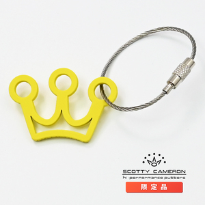 スコッティキャメロン ミニ クラウン ソフトタッチ キーフォグ キーホルダー イエロー 限定 Scotty Cameron Kye Fob Mini Crown Yellow