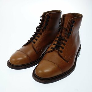 美品◆トリッカーズ SCOTT 7624 レザー ブーツ メンズ 6 茶系 Tricker's【AFD3】