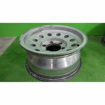 ENKEI 社外アルミホイール 15x7JJ 6穴 139.7 -10 約107 4本SET◆中古 傷,腐食あり◆白石区手渡し可◆70系ランクルプラド等に◆5073104J04_画像2