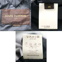 2-DI069S【極美品】ルイヴィトン Louis Vuitton フーディ ジャケット フルジップ グレー 46 メンズ_画像9