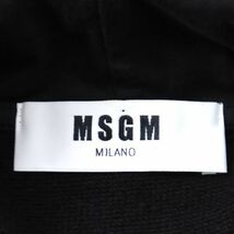 M3-ZG131【美品】エムエスジーエム MSGM コットン パーカー ブラック Sサイズ メンズ_画像8