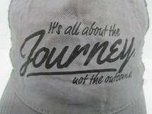 Y.23.H.22　SY ☆ It's all about the journey, not the outcome. ノーブランド　キャプ帽子　FREESIZE　グレー他　USED　☆_画像7
