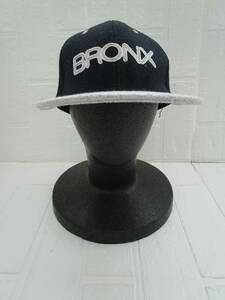 Y.23.H.22　SY　☆　ベースボールキャップ　BRONX　フリーサイズ　ネイビー×グレー　USED　☆