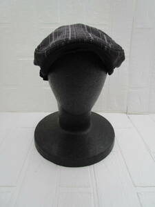 Y.23H23 SY * Feelfi-ru hat hunting cap lady's dark gray × black USED *