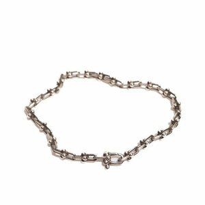 M0275P　▼TIFFANY&Co. ティファニー▼　ハードウェア マイクロリンクチェーンブレスレット スモール シルバー925 16.5cm rb mks