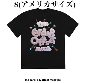 マクドナルド the cardi b & offset meal tee, 米国サイズ Tシャツ ブラック(アメリカ限定/期間限定商品) カーディ・B McDonald’s