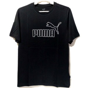 特価/未使用【サイズ=L】puma/プーマ/ベーシックロゴ/メンズ/半袖/Tシャツ/胸囲=94~98cm/black