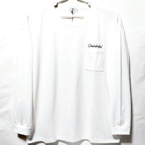 特価/未使用【サイズ=5L(4XL)】ポケット付き/メンズ/長袖/Tシャツ/胸囲=116～124cm/white