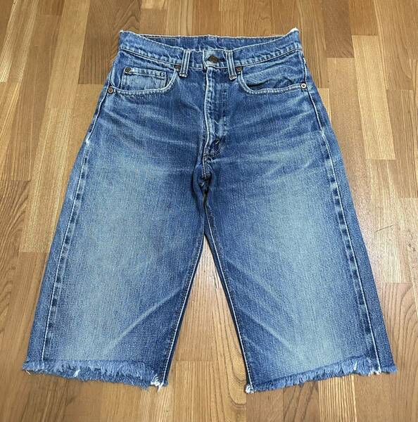 60's vintage Levi's 505 BIGE 耳付 カットオフ デニムパンツ 