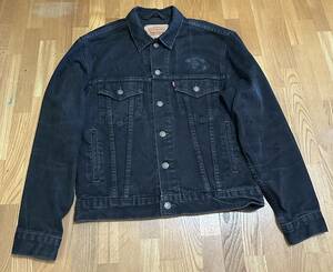 90's vintage Levi's リーバイス 70507-0253 真黒 デニム ジャケット ブラック S 肩幅約50cm