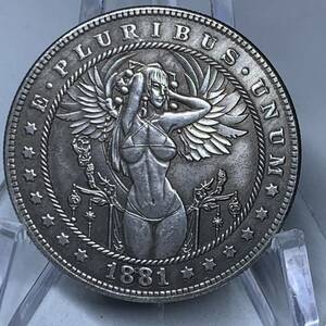 WX925流浪幣 ロリーちゃん 天眼 鷹紋 外国硬貨 貿易銀 海外古銭 コレクションコイン 貨幣 重さ約25g