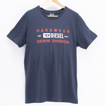 M/新品 DIESEL ディーゼル ロゴ Tシャツ DIEGO-K32 メンズ レディース ブランド カットソー 紺_画像2