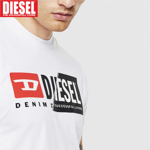 XL/新品 DIESEL ディーゼル 新旧ロゴ Tシャツ DIEGO-CUTY メンズ レディース ブランド カットソー 白