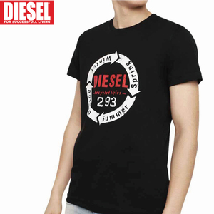 M/新品 DIESEL ディーゼル ロゴ Tシャツ DIEGO-C1 メンズ レディース ブランド カットソー ブラック