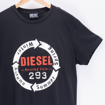 XL/新品 DIESEL ディーゼル ロゴ Tシャツ DIEGO-C1 メンズ レディース ブランド カットソー ブラック_画像3