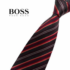 HUGO BOSS ネクタイ レジメンタル柄 ヒューゴ ボス USED 中古 m175