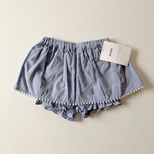 新品　bebe べべ　90 スカッツ　 ショートパンツ　スカート インナーパンツ付　薄手　女の子