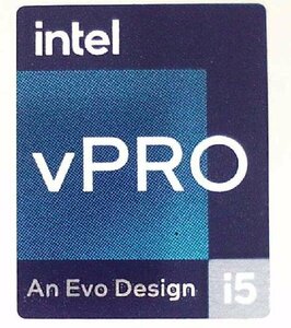 ■送料無料■10枚セット■ 十二代目【intel vPRO i5 An Evo Design 】エンブレムシール　■18mm*23mm■追跡サービス付き☆P295