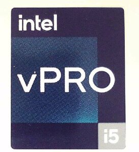 ■送料無料■10枚セット■ 十二代目【intel vPRO i5 】エンブレムシール　■18mm*23mm■追跡サービス付き☆P298