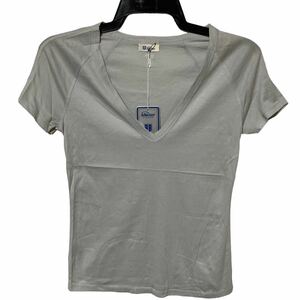 ha163 未使用 Schiesser シーサー メンズ 半袖Tシャツ サイズ 36 スカイグレー 無地 木綿100％ タグ付き