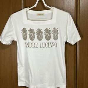 ANDRELUCIANO 半袖Tシャツ 白 L フリー