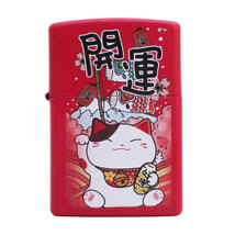 ジッポー オイルライター USA Zippo 和柄シリーズ 開運 招き猫 Z233-107670/送料無料_画像1