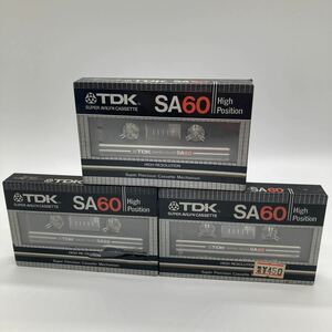  unopened cassette tape TDK SA60( high position )60 minute 3 pcs set 