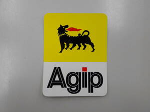 未使用　Agip　アジップ　ステッカー　四角　1枚　クリックポスト