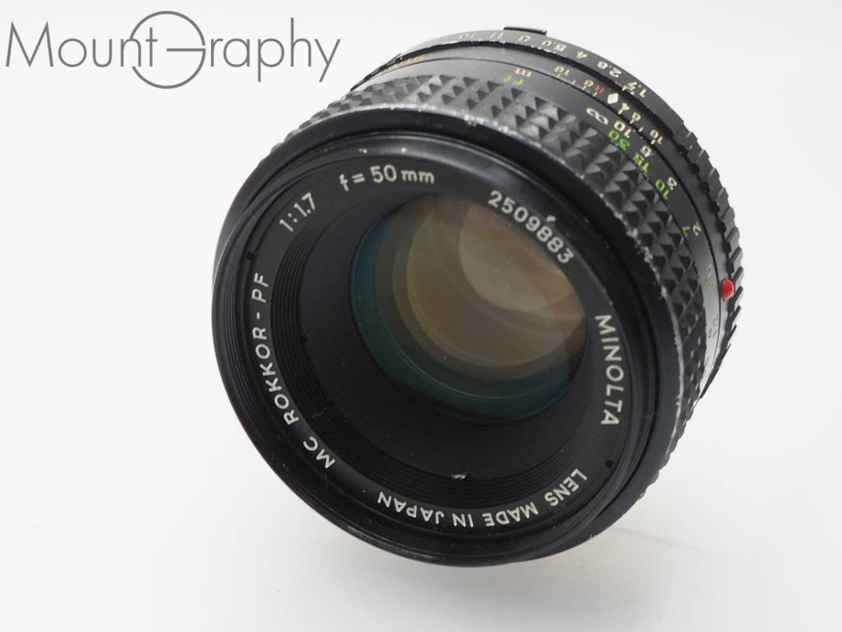 Yahoo!オークション -「minolta mc rokkor-pf 50mm f1.7」の落札相場