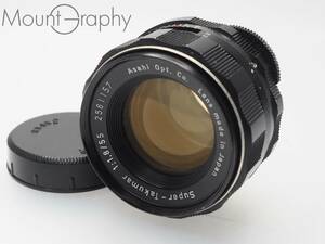 ★良品★ PENTAX ペンタックス Super-Takumar 55mm F1.8 ★完動品★ 後キャップ、フード #i3216