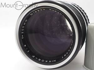 ★実用美品★ NIKON ニコン NIKKOR-P 200mm F4 ★完動品★ 後キャップ付 #i3356