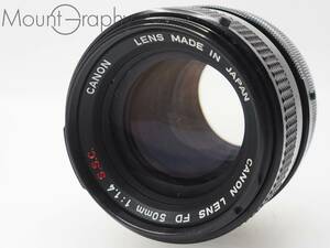 ★実用美品★ CANON キヤノン FD 50mm F1.4 S.S.C. ★完動品★ #i3476