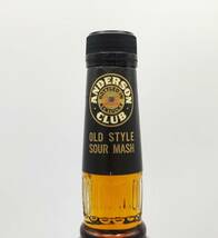 【全国送料無料】ANDERSON CLUB 15years old OLD STYLE SOUR MASH KENTUCKY STRAIGHT BOURBON WHISKEY　43度　750ml_画像7