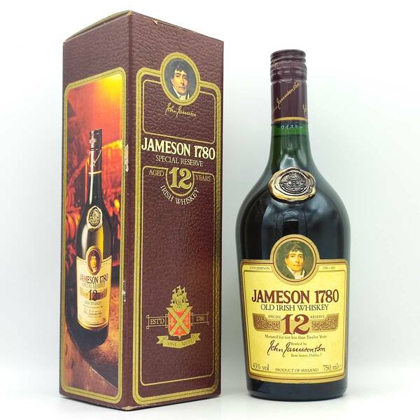 【全国送料無料】JAMESON 1780 OLD IRISH WHISKEY 12years old SPECIAL RESERVE　43度　750ml【ジェムソン 12年】