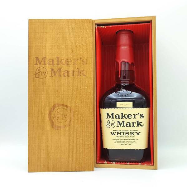 【全国送料無料】特級 Maker's Mark OLD STYLE SOUR MASH KENTUCKY STRAIGHT BOURBON WHISKY　45度 750ml【メーカーズマーク】