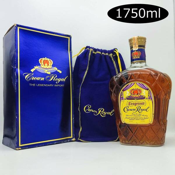 【全国送料無料】Seagram's Crown Royal Fine De Luxe 1970 Canadian Whisky　40度　1750ml 