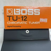 未使用保管品 Roland BOSS TU-12 ボス チューナー ローランド 通電確認済 ケーブル付 保証有_画像2