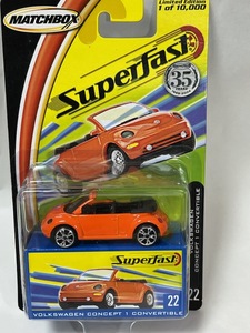 MATCHBOX Superfast　22　VOLKSWAGEN CONCEPT 1 CONVERTIBLE