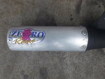 中古 ヤマハ YAMAHA ジョグ JOG ZR 3YK ZERO Racing ゼロレーシング チャンバー ゼロチャンバー 穴 へこみ有 マフラー 管理No.17554_画像2