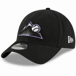 USA正規品 NEWERA ニューエラ 9Twenty ストラップバックキャップ MLB コロラド ロッキーズ Colorado Rockies 黒 Secondary マウンテン