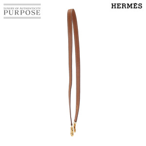 エルメス HERMES ケリー ボリード ショルダー ストラップ エプソン ゴールド ブラウン 小物 Shoulder Strap 90197693