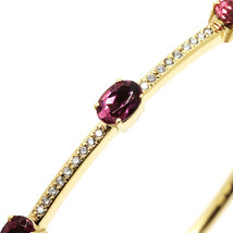 トルマリン ダイヤ バングル 17cm K18 YG イエローゴールド 750 ブレスレット Tourmaline Diamond Bracelet 90196951_画像3